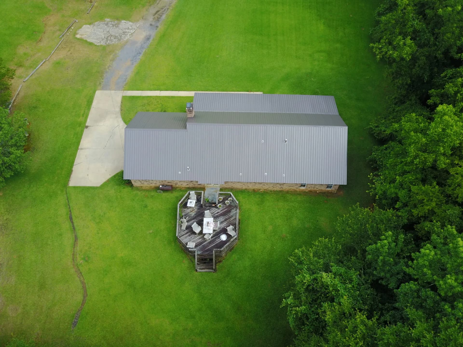 Standing-seam metal roof installed by Strength Roofing & Siding